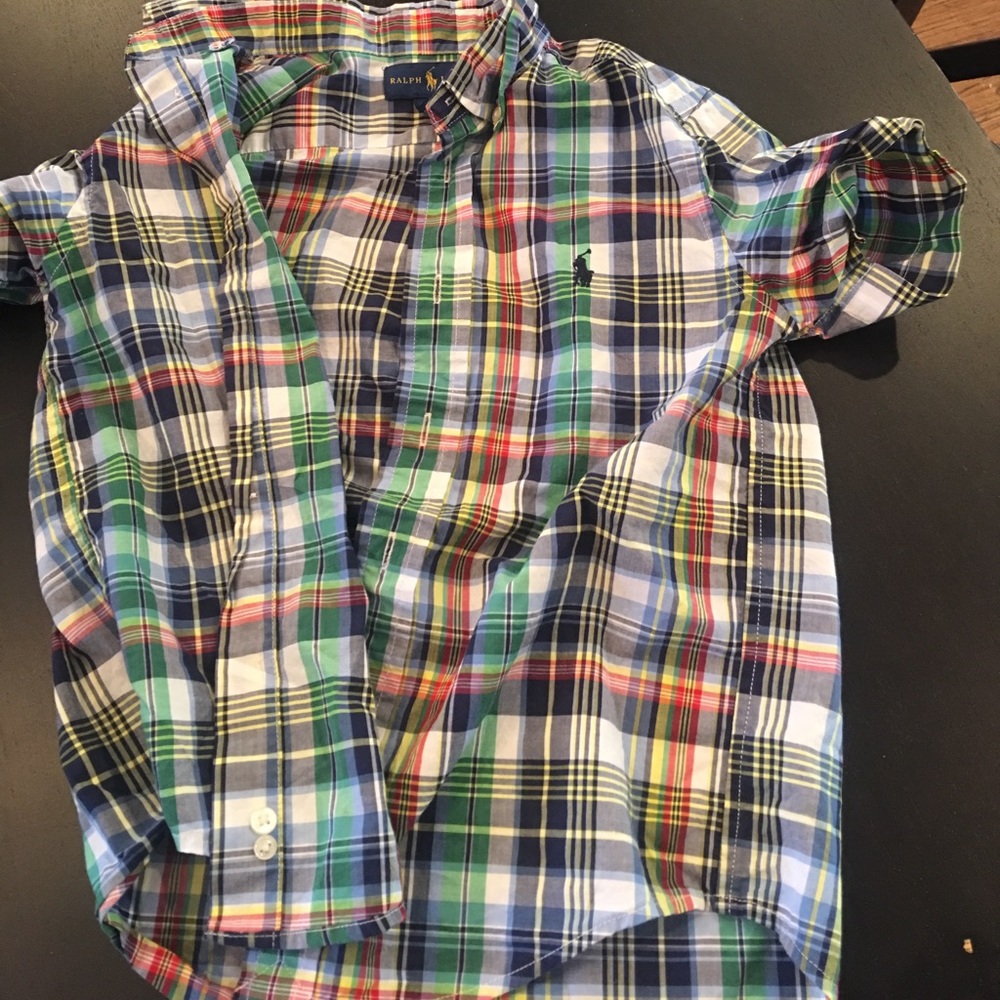 Button down short sleeved